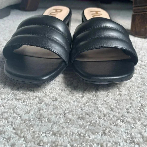 Hush Puppies black slip on sandals - Picture 4 of 7